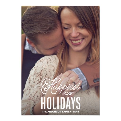 HAPPIEST | HOLIDAY PHOTO CARD (front side)