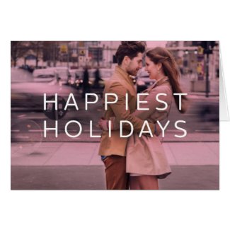 Happiest Holidays Photo Greeting Card