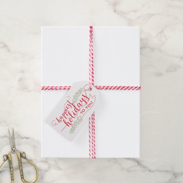 Happiest Holidays Script Gift Tags Pack Of Gift Tags-2