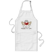 Happily Ever After 1st Wedding Anniversary Apron by WeddingTeesGifts Happily Ever After 1st Wedding Anniversary Apron
