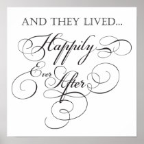Happily Ever After Sign posters