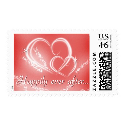 Double Heart Wedding Invitations on Ever After Stamps  With A Double Heart  Great For Wedding Invitations