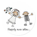 Happily Ever After Stickers by wedding_tshirts Happily Ever After Stickers