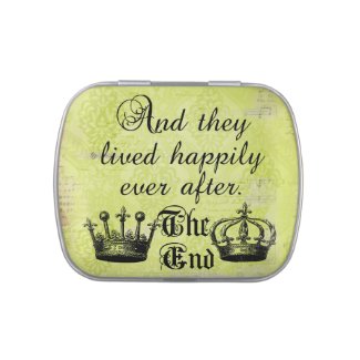 Happily Ever After Wedding Favor Tin Candy Tins