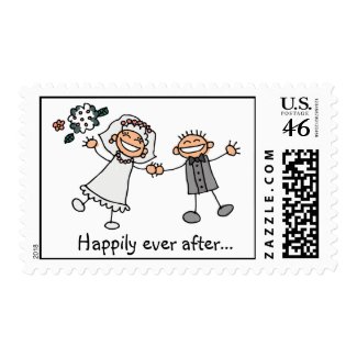 Happily Ever After wedding stamps