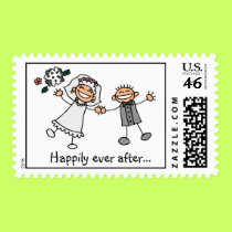 Happily Ever After wedding stamps