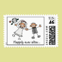 Happily Ever After wedding stamps