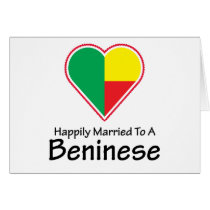 Happily Married Beninese Greeting Card