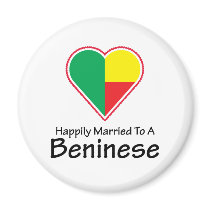 Happily Married Beninese Refrigerator Magnets
