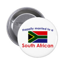 Happily Married South African Pinback Buttons