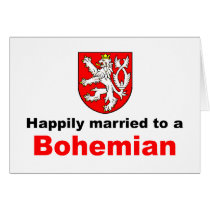 Happily Married To A Bohemian cards