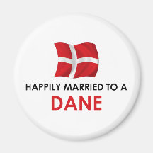 Happily Married To A Dane Magnets