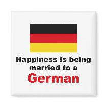Happily Married To A German magnets
