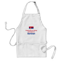 Happily Married To A Serbian aprons