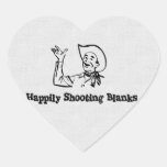 Happily Shooting Blanks Stickers