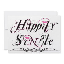 Happily Single Custom Announcement