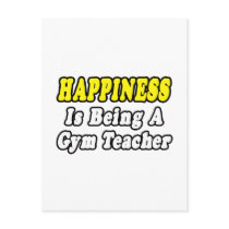 Happines...Gym Teacher postcards by gymteachershirts Happines...Gym Teacher postcards