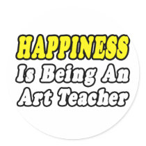Happiness...Art Teacher stickers by artteachershirts Happiness...Art Teacher stickers