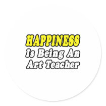 Happiness...Art Teacher stickers by artteachershirts Happiness...Art Teacher stickers