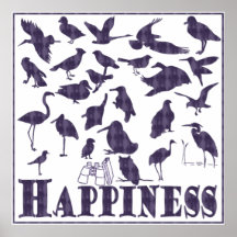 Happiness: Birds Posters