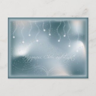 Happiness Cheer and Light holiday card
