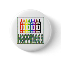Happiness: Crayons buttons