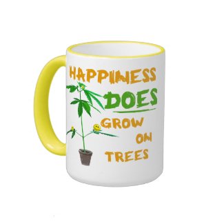 Happiness does grow on trees mug