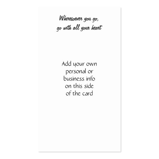 Happiness Dragon Business Cards (back side)