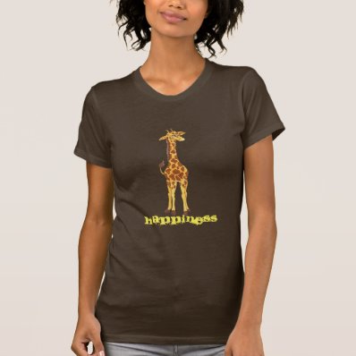 HAPPINESS  Funny Giraffe - T-shirt