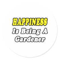 Happiness...Gardener stickers by Gardening_Shirts Happiness...Gardener stickers