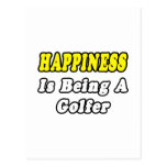 Happiness...Golfer Postcard
