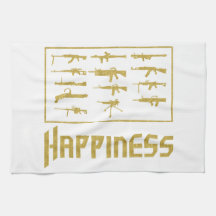 Happiness:Guns Towel