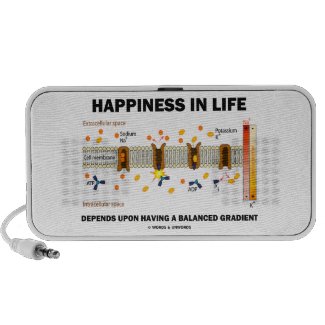 Happiness In Life Depends Having Balanced Gradient Laptop Speaker