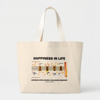 Happiness In Life Depends Upon Balanced Gradient Canvas Bag