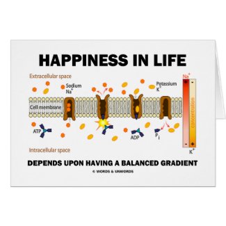 Happiness In Life Depends Upon Balanced Gradient card