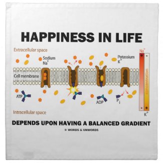 Happiness In Life Depends Upon Having Balanced Printed Napkin