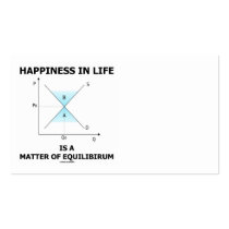 Happiness In Life Is A Matter Of Equilibrium Business Card Templates
