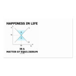 Happiness In Life Is A Matter Of Equilibrium Business Card Templates