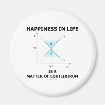 Happiness In Life Is A Matter Of Equilibrium Fridge Magnets