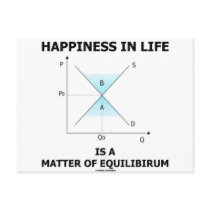 Happiness In Life Is A Matter Of Equilibrium Post Card