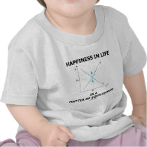 Happiness In Life Is A Matter Of Equilibrium t-shirts