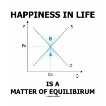 Happiness In Life Is A Matter Of Equilibrium t-shirts