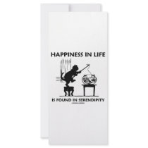 Happiness In Life Is Found In Serendipity (Cat) Full Color Rack Card