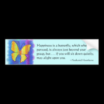 Happiness is a Butterfly bumper stickers