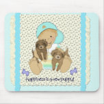 Happiness Is A New Puppy Boy mousepads