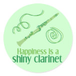 Happiness is a Shiny Clarinet stickers
