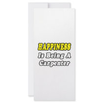 Happiness Is Being a Carpenter rack cards by Carpenter_Shirts Happiness Is Being a Carpenter rack cards