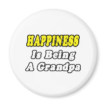 Happiness Is Being a Grandpa magnets by Proud_Grandpa_Shirts Happiness Is Being a Grandpa magnets