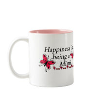 Happiness Is Being A Mimi BUTTERFLY mugs