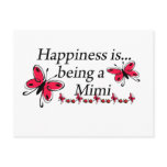 Happiness Is Being A Mimi BUTTERFLY Postcards
